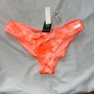 PINK Orange tie dye bikini bottoms